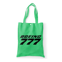 Thumbnail for Boeing 777 & Text Designed Tote Bags