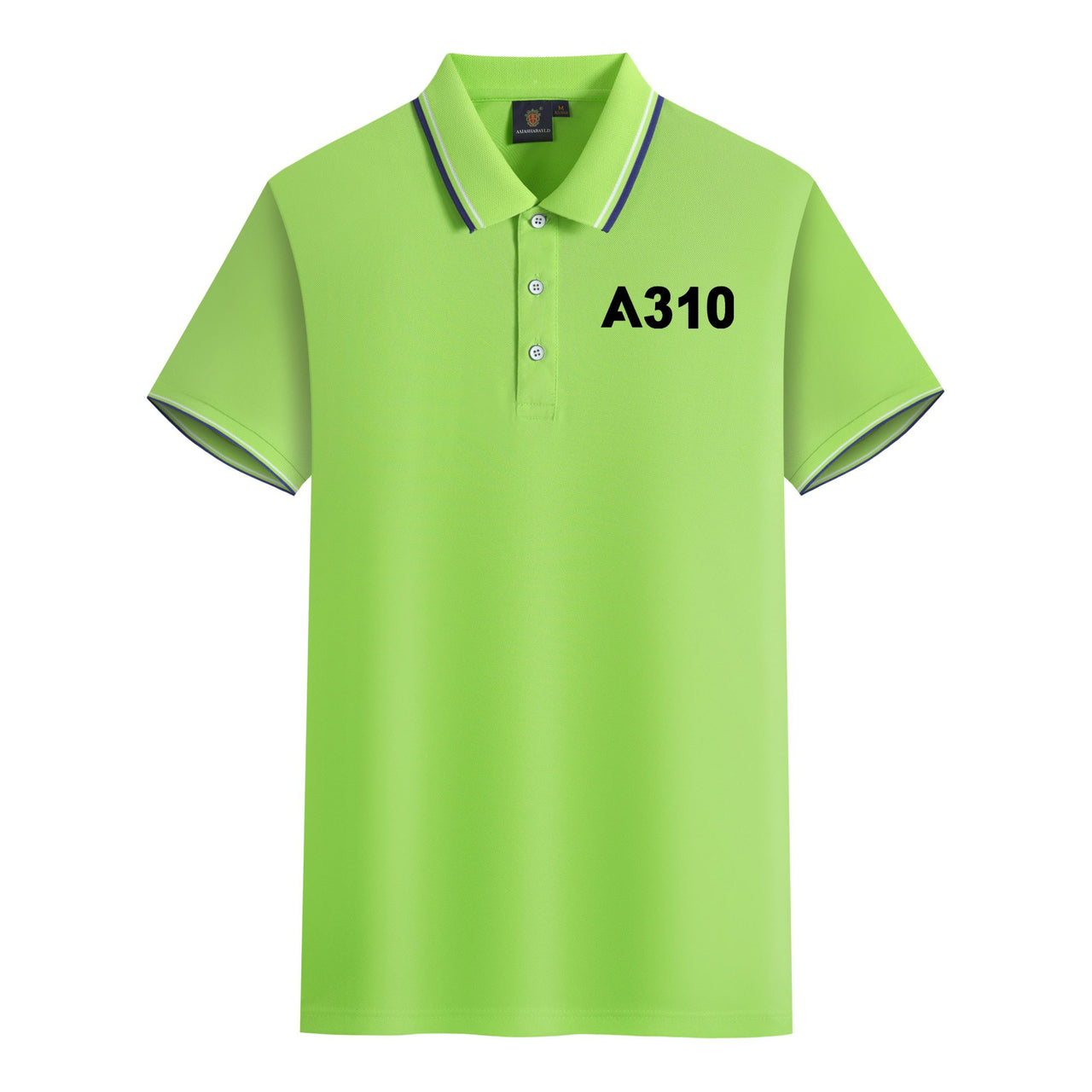 A310 Flat Text Designed Stylish Polo T-Shirts