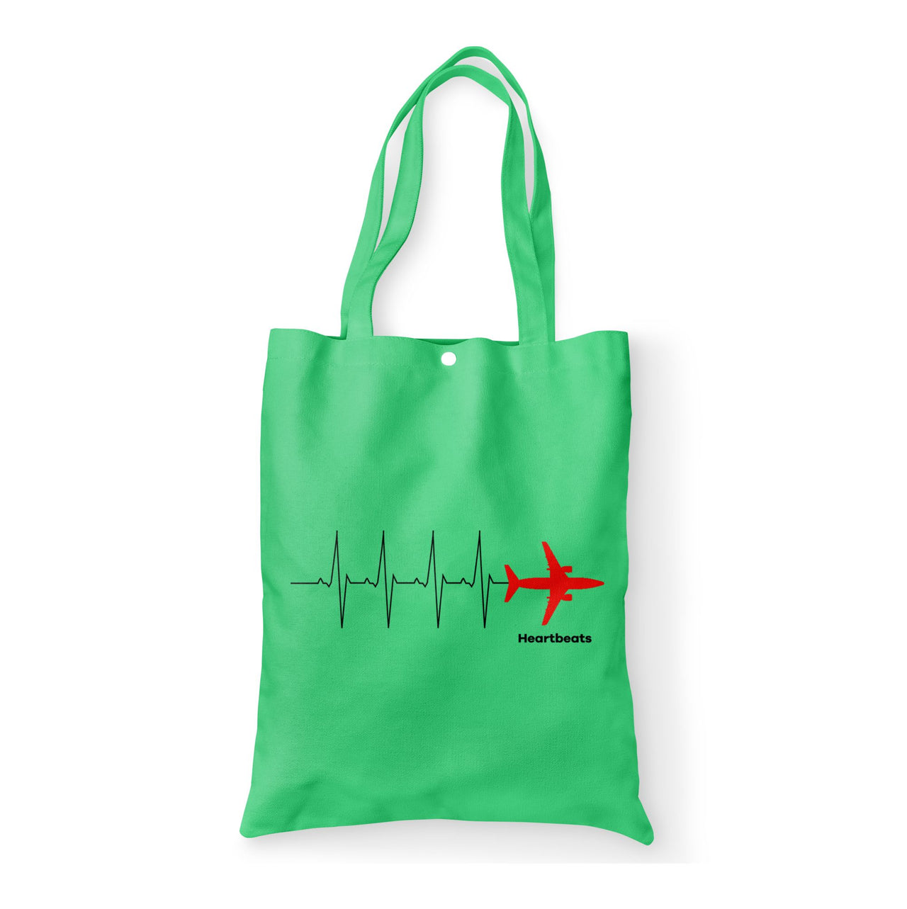 Aviation Heartbeats Designed Tote Bags