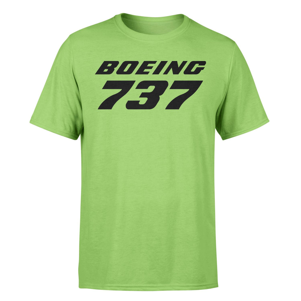 Boeing 737 & Text Designed T-Shirts