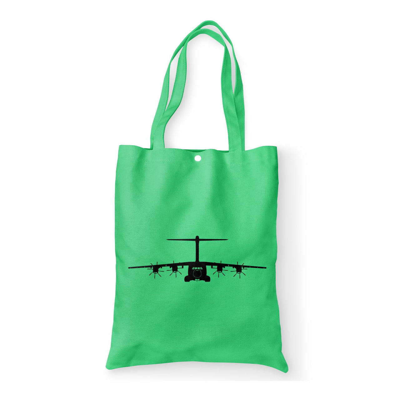 Airbus A400M Silhouette Designed Tote Bags