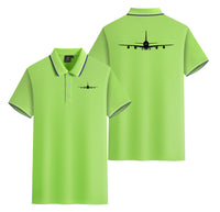 Thumbnail for Airbus A380 Silhouette Designed Stylish Polo T-Shirts (Double-Side)