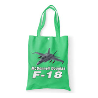 Thumbnail for The McDonnell Douglas F18 Designed Tote Bags