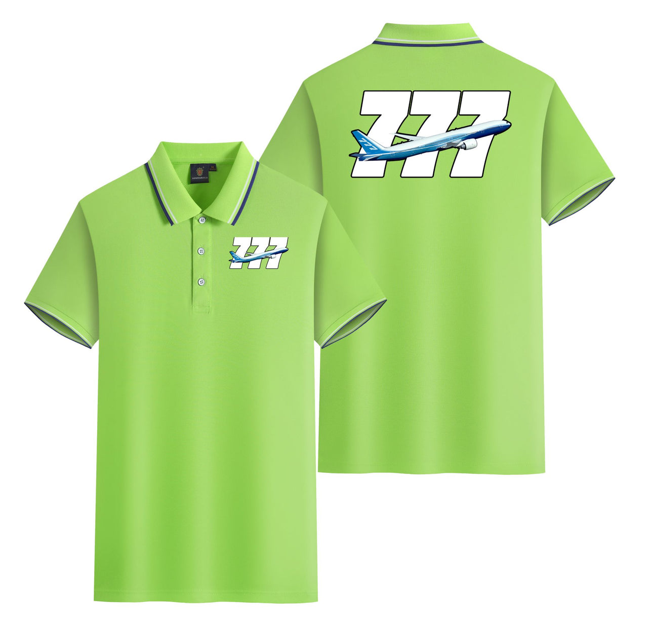 Super Boeing 777 Designed Stylish Polo T-Shirts (Double-Side)