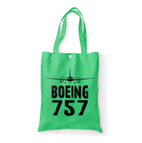 Thumbnail for Boeing 757 & Plane Designed Tote Bags