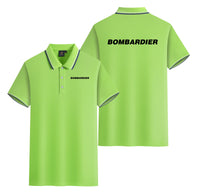 Thumbnail for Bombardier & Text Designed Stylish Polo T-Shirts (Double-Side)
