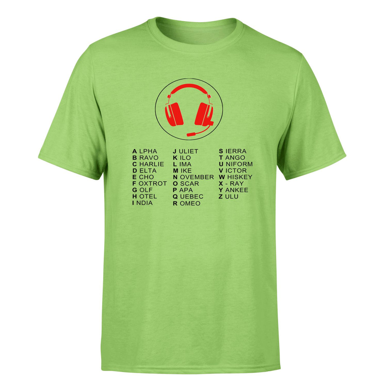 Aviation Alphabet 3 Designed T-Shirts
