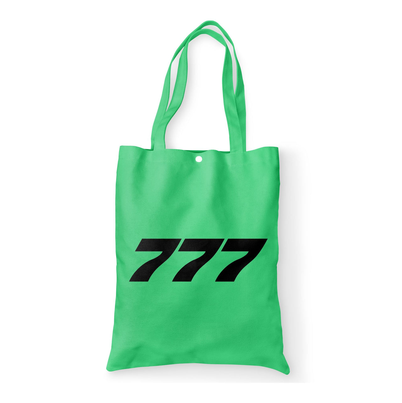 777 Flat Text Designed Tote Bags