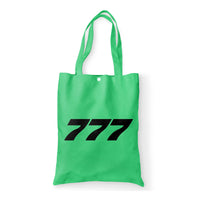 Thumbnail for 777 Flat Text Designed Tote Bags