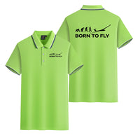Thumbnail for Born To Fly Glider Designed Stylish Polo T-Shirts (Double-Side)