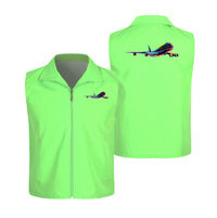 Thumbnail for Multicolor Airplane Designed Thin Style Vests