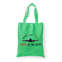 Thumbnail for Boeing 747 Queen of the Skies Designed Tote Bags