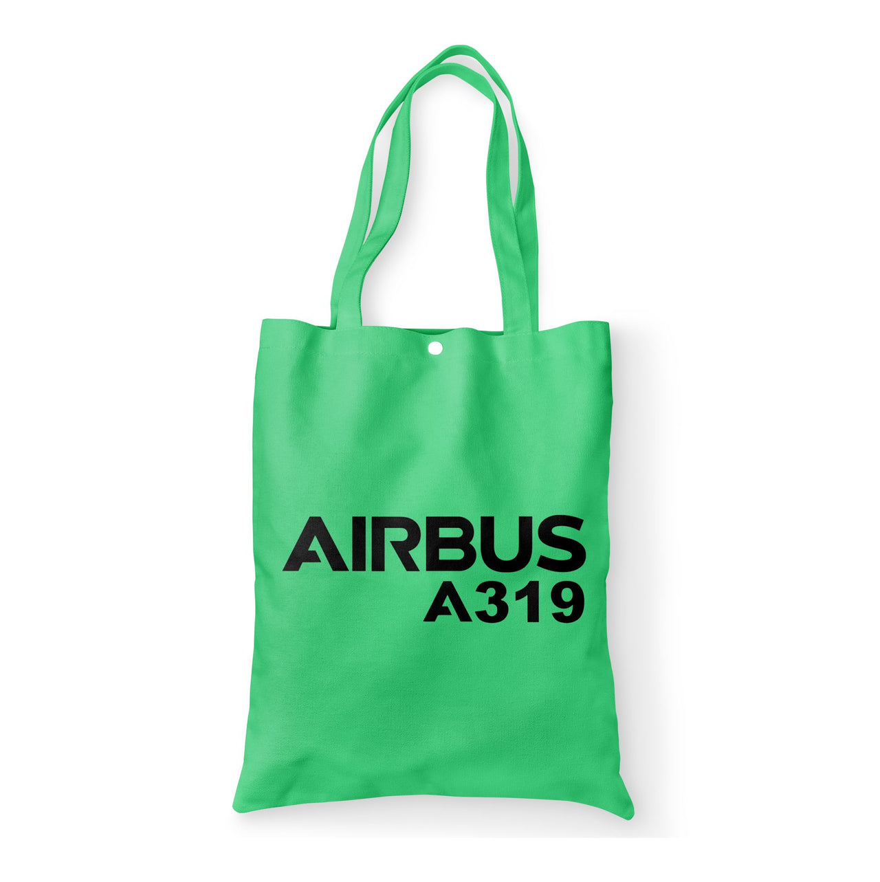 Airbus A319 & Text Designed Tote Bags