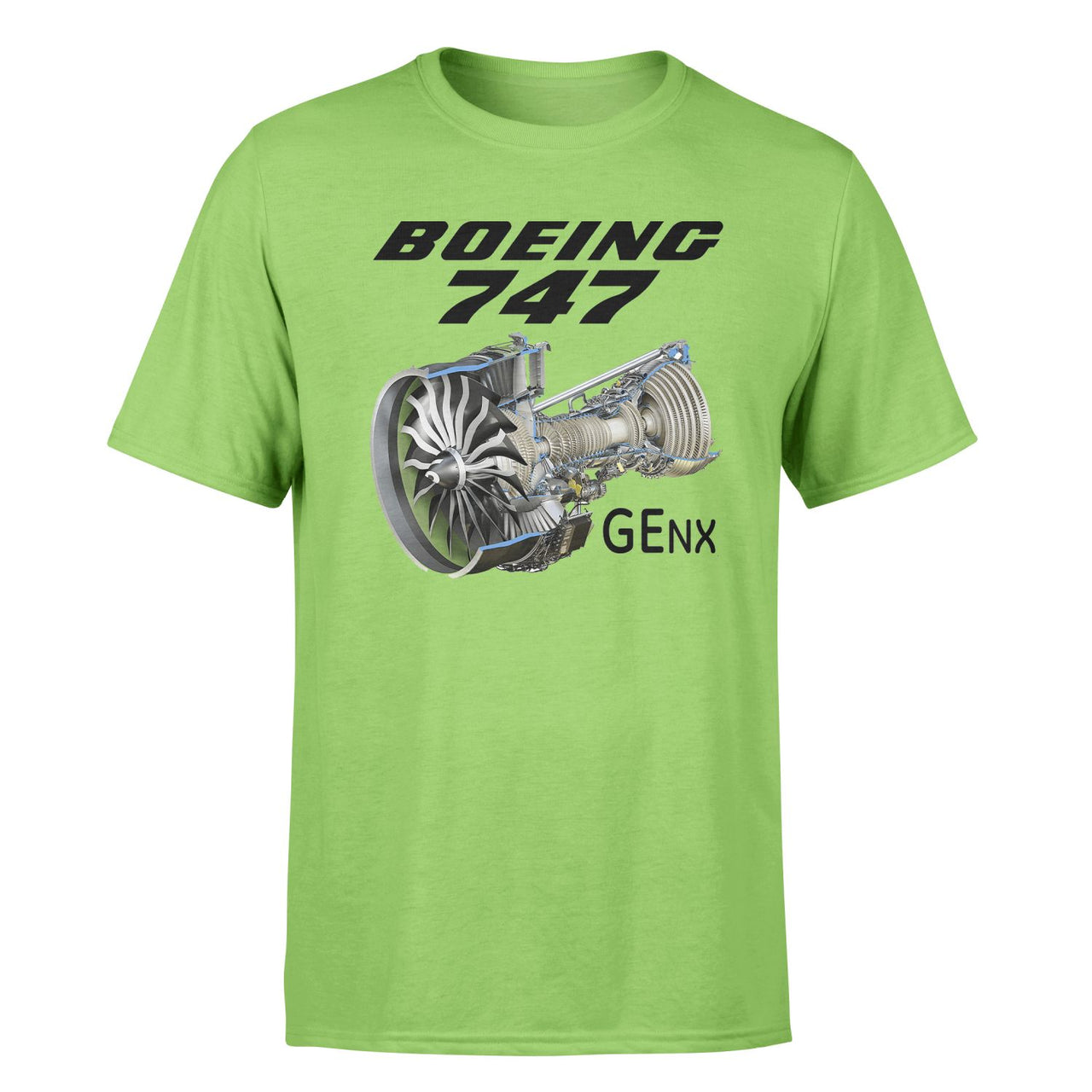 Boeing 747 & GENX Engine Designed T-Shirts