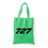 Thumbnail for 727 Flat Text Designed Tote Bags