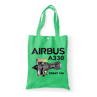 Thumbnail for Airbus A330 & Trent 700 Engine Designed Tote Bags