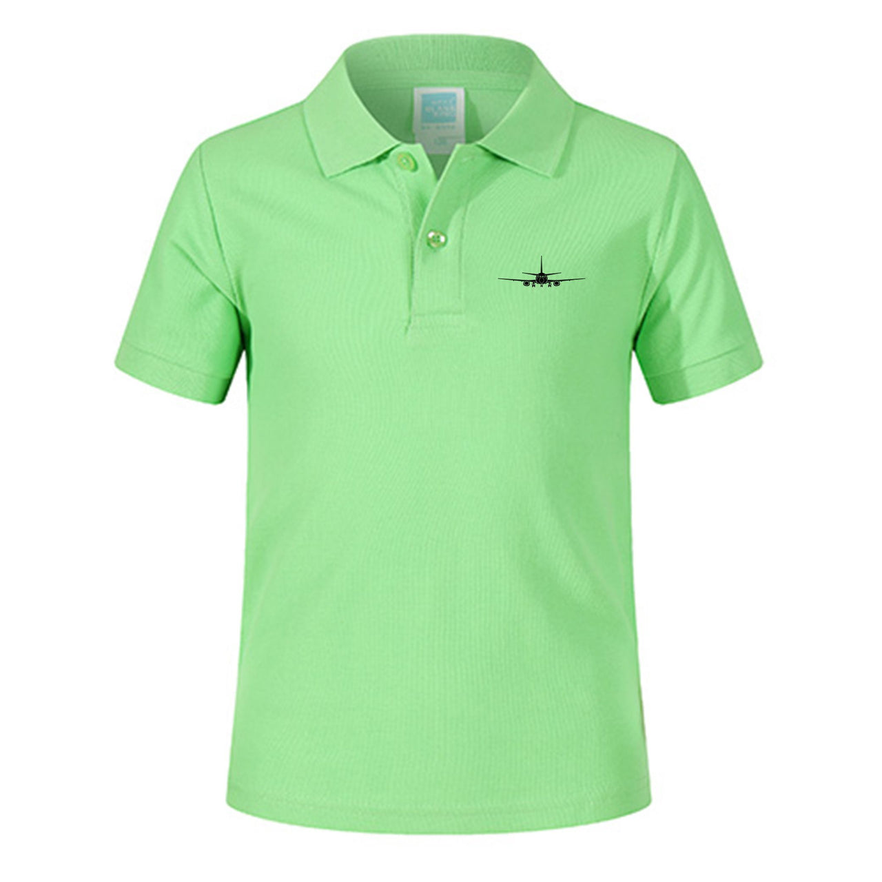 Boeing 737 Silhouette Designed Children Polo T-Shirts