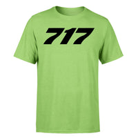 Thumbnail for 717 Flat Text Designed T-Shirts