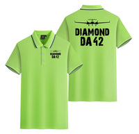 Thumbnail for Diamond DA42 & Plane Designed Stylish Polo T-Shirts (Double-Side)