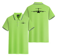 Thumbnail for Airbus A400M Silhouette Designed Stylish Polo T-Shirts (Double-Side)