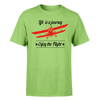 Thumbnail for Life is a journey Enjoy the Flight Designed T-Shirts
