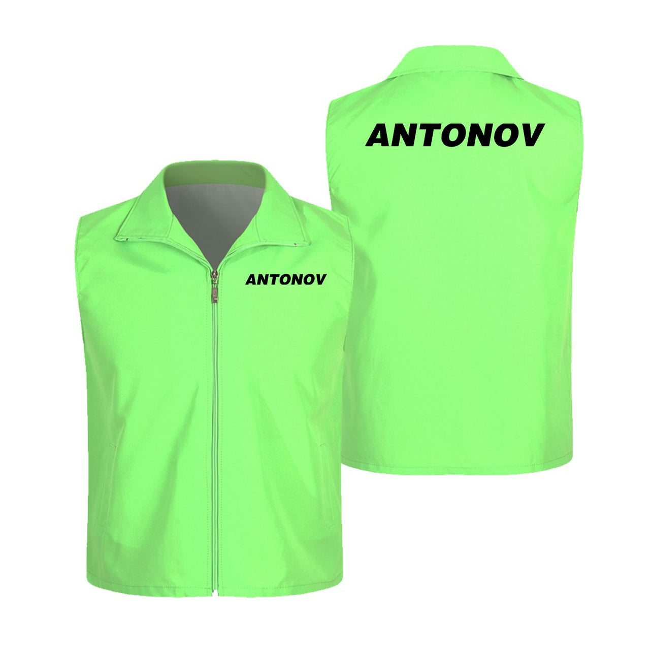 Antonov & Text Designed Thin Style Vests