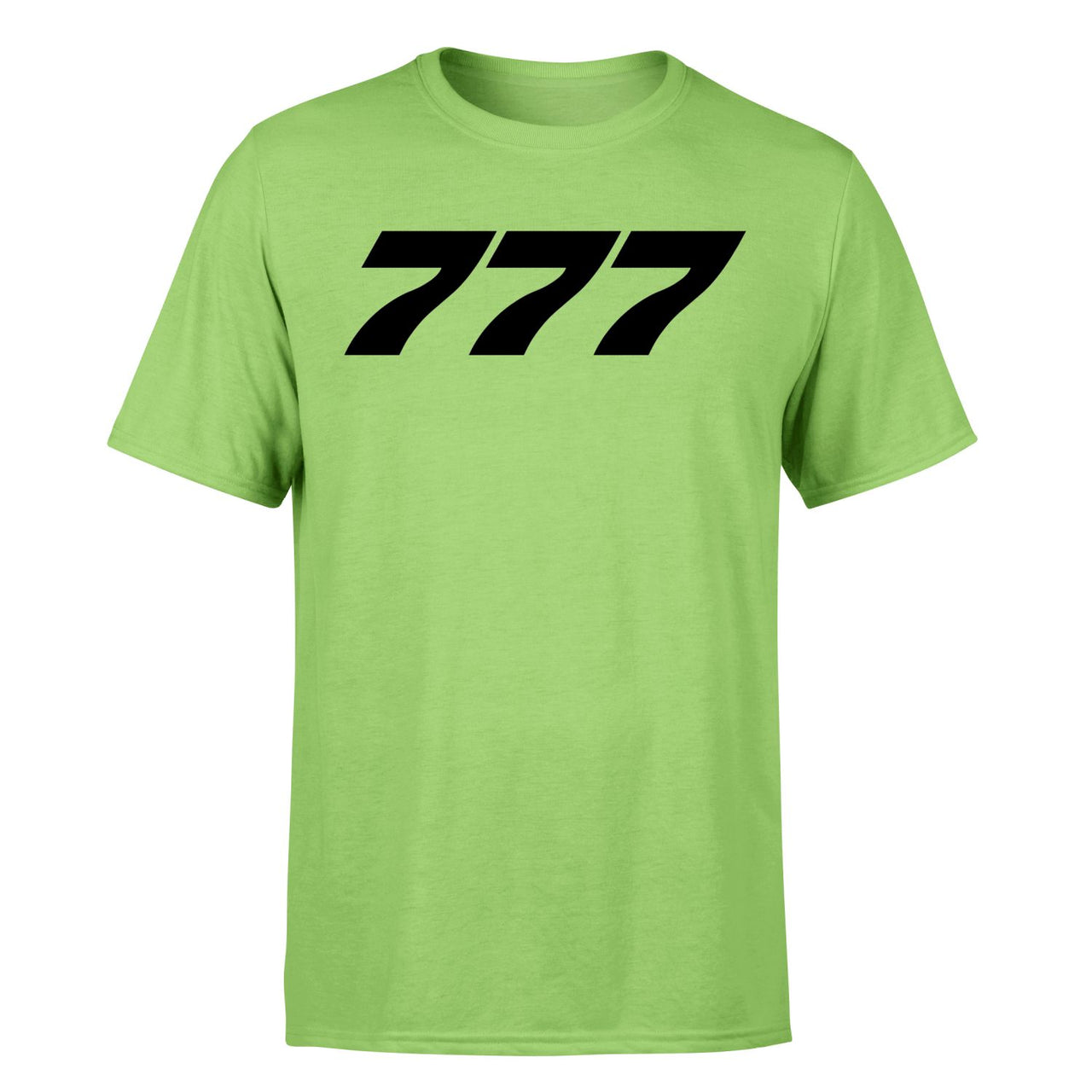 777 Flat Text Designed T-Shirts