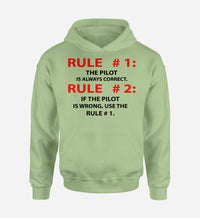 Thumbnail for Rule 1 - Pilot is Always Correct Designed Hoodies