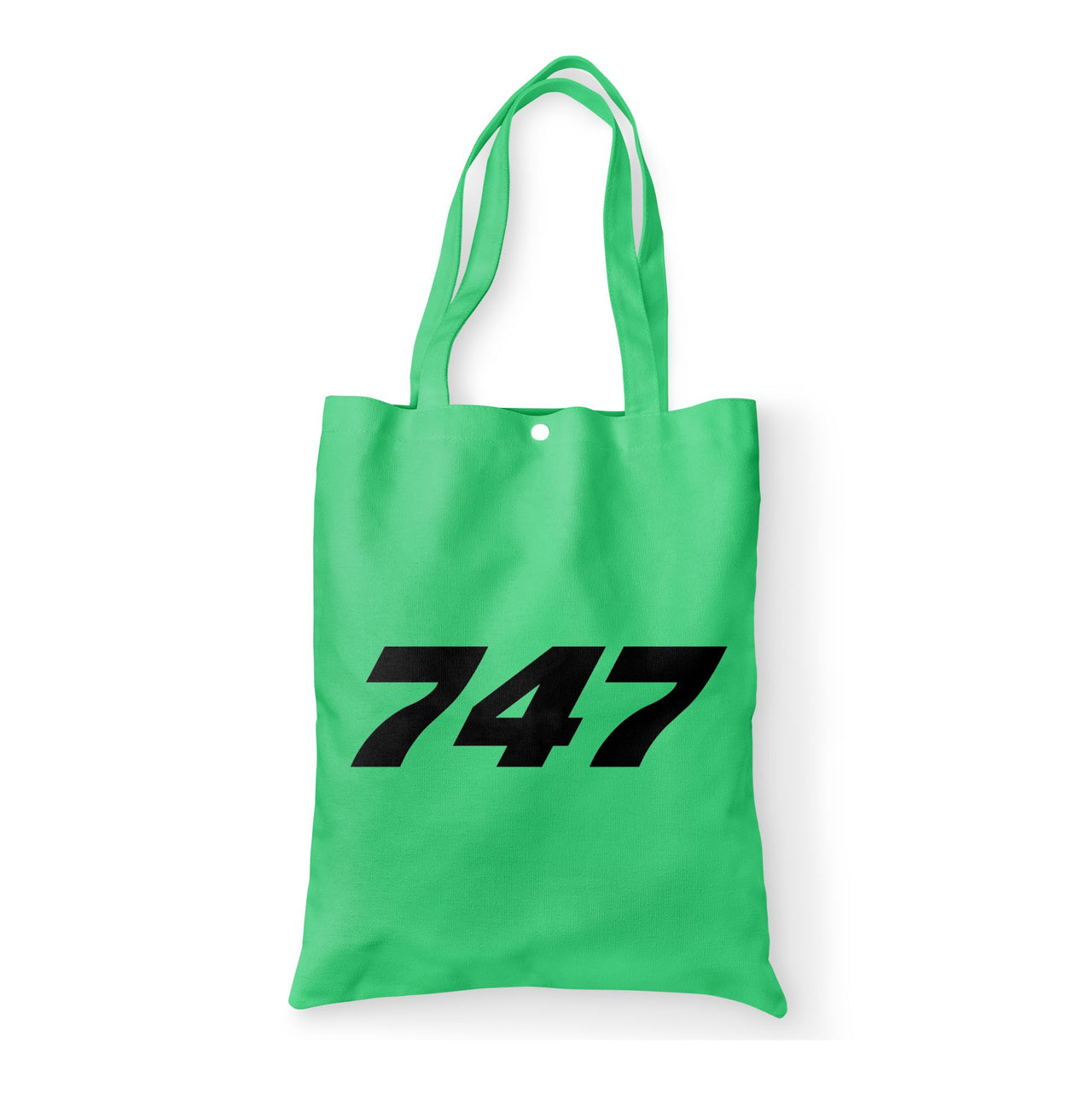 747 Flat Text Designed Tote Bags
