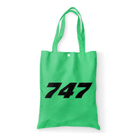 Thumbnail for 747 Flat Text Designed Tote Bags