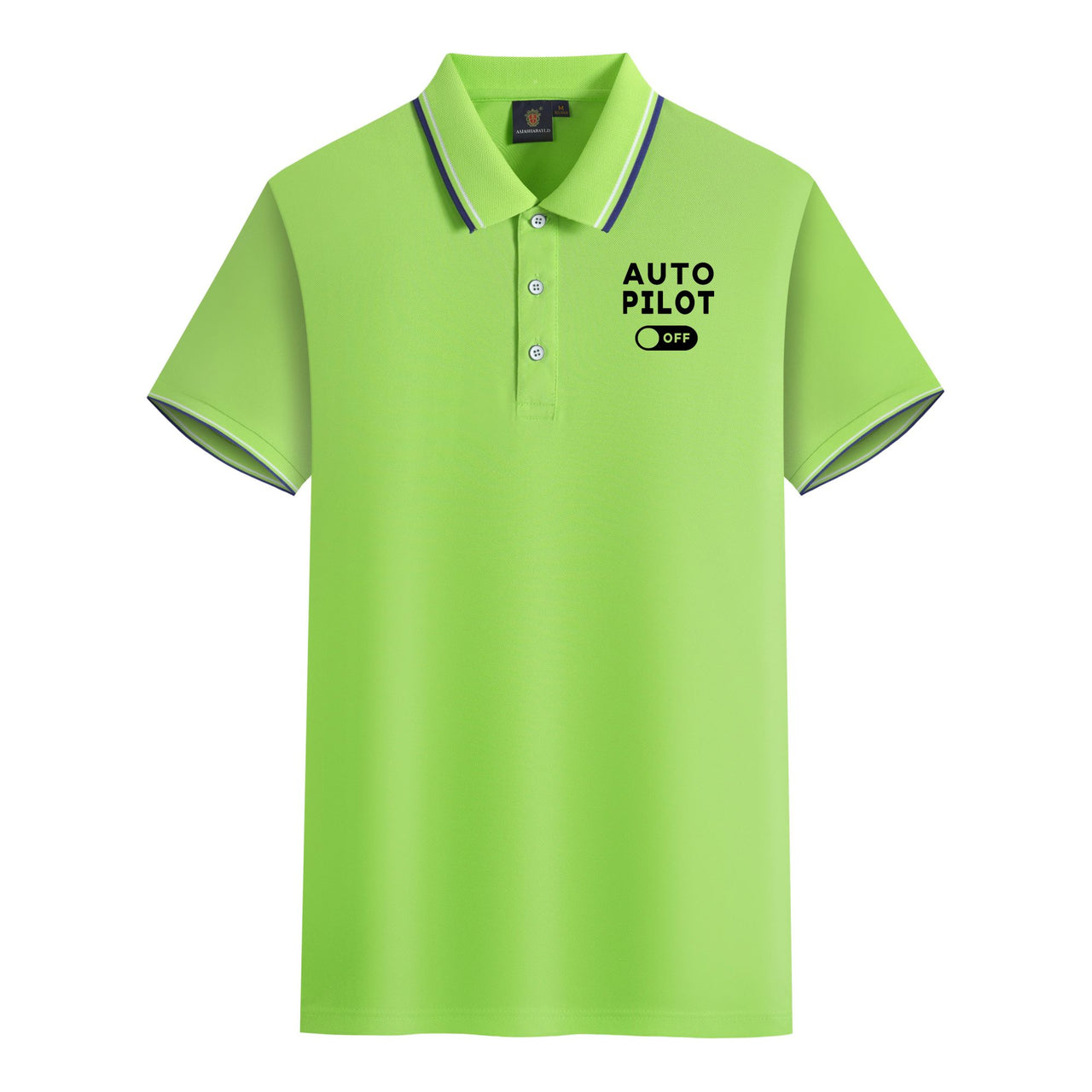 Auto Pilot Off Designed Stylish Polo T-Shirts
