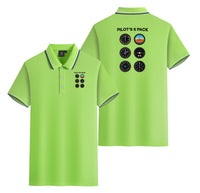 Thumbnail for Pilot's 6 Pack Designed Stylish Polo T-Shirts (Double-Side)