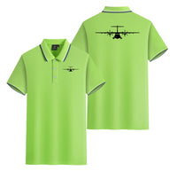 Thumbnail for ATR-72 Silhouette Designed Stylish Polo T-Shirts (Double-Side)
