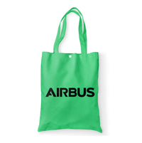 Thumbnail for Airbus & Text Designed Tote Bags