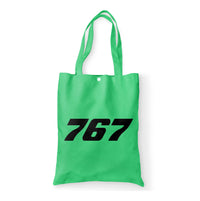 Thumbnail for 767 Flat Text Designed Tote Bags