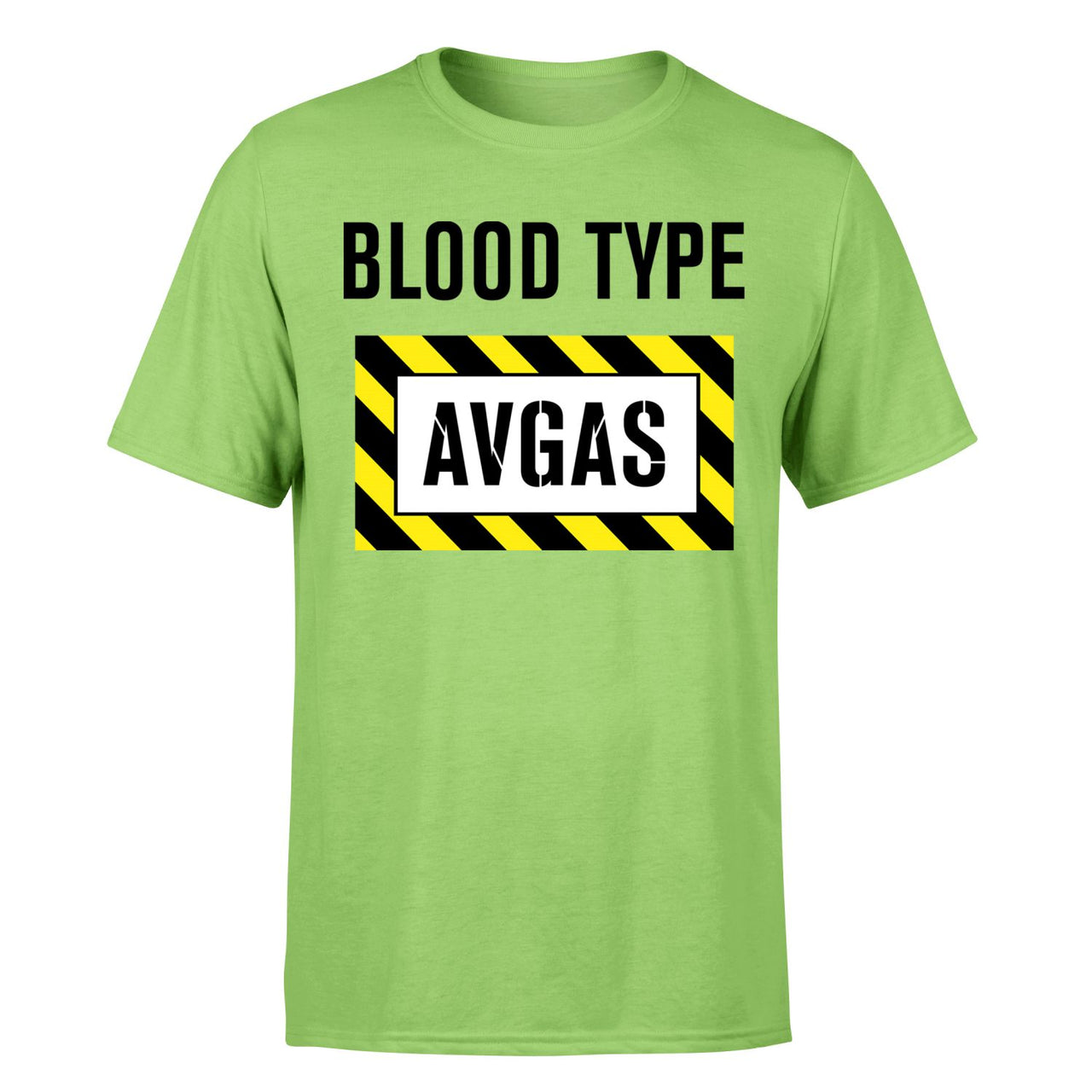 Blood Type AVGAS Designed T-Shirts
