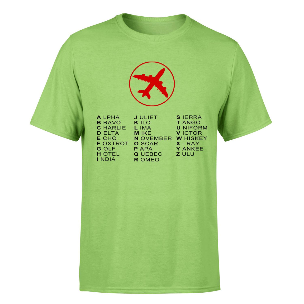 Aviation Alphabet 2 Designed T-Shirts