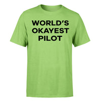 Thumbnail for World's Okayest Pilot Designed T-Shirts