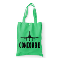 Thumbnail for Concorde & Plane Designed Tote Bags