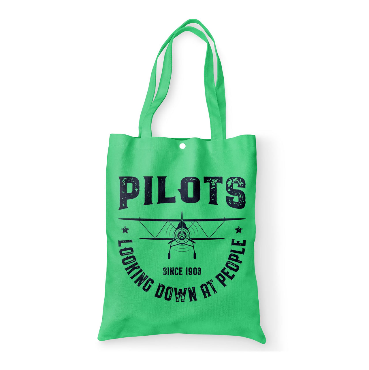Pilots Looking Down at People Since 1903 Designed Tote Bags