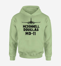 Thumbnail for McDonnell Douglas MD-11 & Plane Designed Hoodies