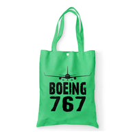 Thumbnail for Boeing 767 & Plane Designed Tote Bags