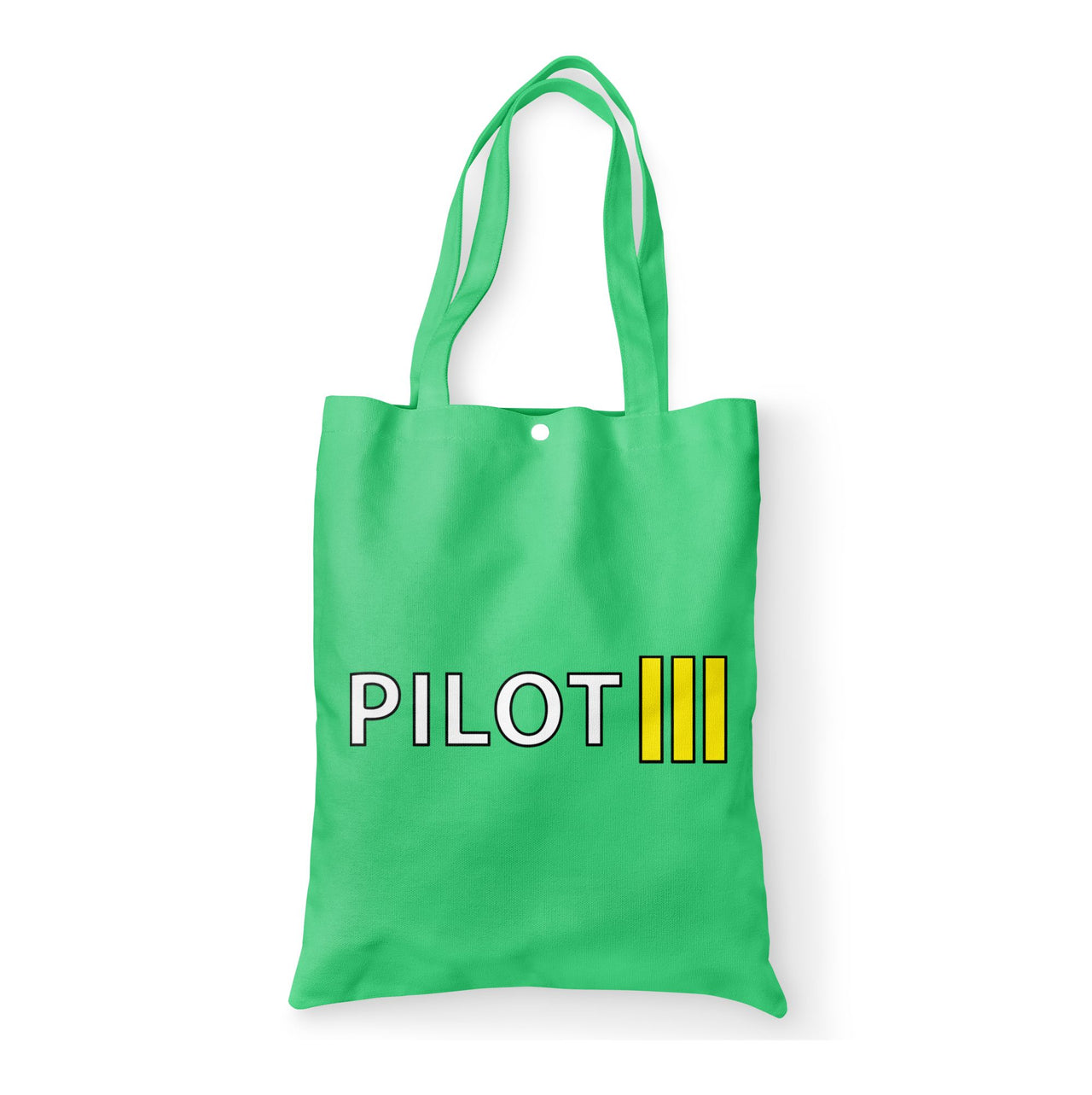 Pilot & Stripes (3 Lines) Designed Tote Bags