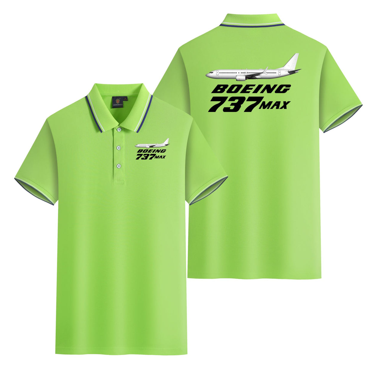 The Boeing 737Max Designed Stylish Polo T-Shirts (Double-Side)