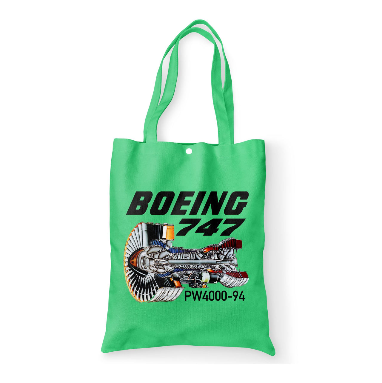 Boeing 747 & PW4000-94 Engine Designed Tote Bags