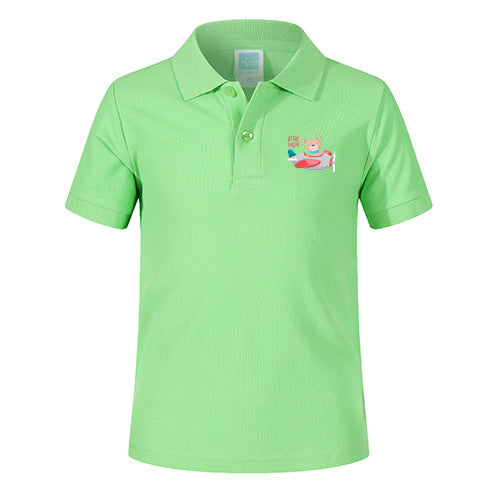 Little Pilot Designed Children Polo T-Shirts