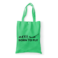 Thumbnail for Born To Fly Glider Designed Tote Bags