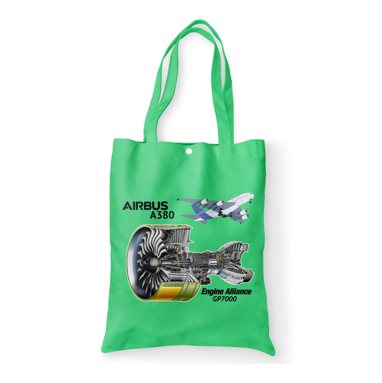 Airbus A380 & GP7000 Engine Designed Tote Bags