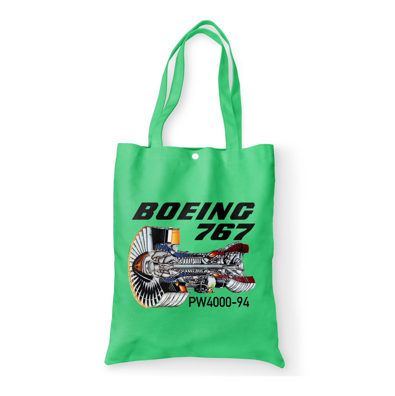Boeing 767 Engine (PW4000-94) Designed Tote Bags