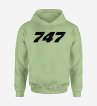 Thumbnail for 747 Flat Text Designed Hoodies